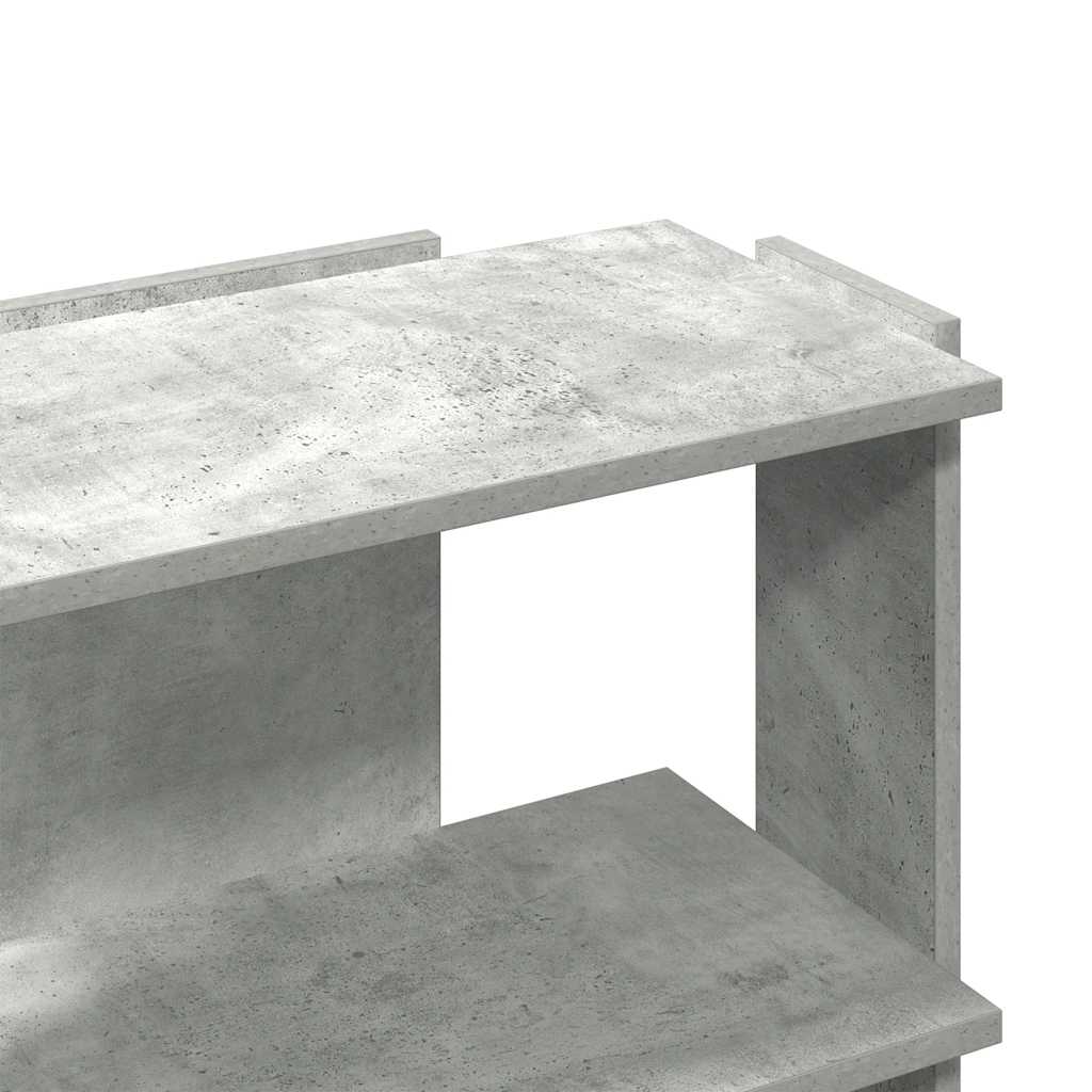 Libreria 3 Ripiani Grigio Cemento 60x30x60 cm Multistrato