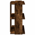 Libreria a 3 Ripiani Rovere Fumo 60x30x60 cm Legno Multistrato