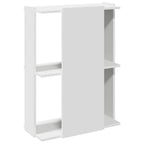 Libreria a 3 Ripiani Bianca 60x30x80 cm in Legno Multistrato