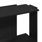 Libreria a 3 Ripiani Nera 60x30x80 cm in Legno Multistrato