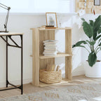 Libreria 3 Ripiani Rovere Sonoma 60x30x80 cm Legno Multistrato