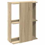 Libreria 3 Ripiani Rovere Sonoma 60x30x80 cm Legno Multistrato