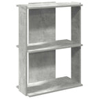 Libreria 3 Ripiani Grigio Cemento 60x30x80 cm Multistrato