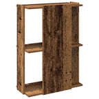 Libreria a 3 Ripiani Legno Antico 60x30x80 cm Legno Multistrato