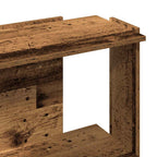 Libreria a 3 Ripiani Legno Antico 60x30x80 cm Legno Multistrato