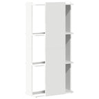 Libreria a 3 Ripiani Bianca 60x30x120 cm in Legno Multistrato