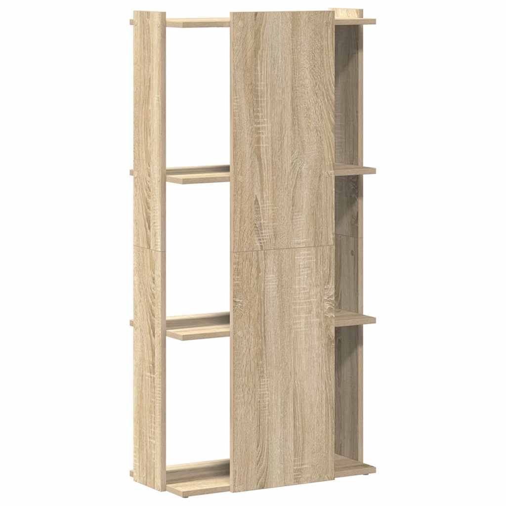 Libreria 3 Ripiani Rovere Sonoma 60x30x120 cm Legno Multistrato