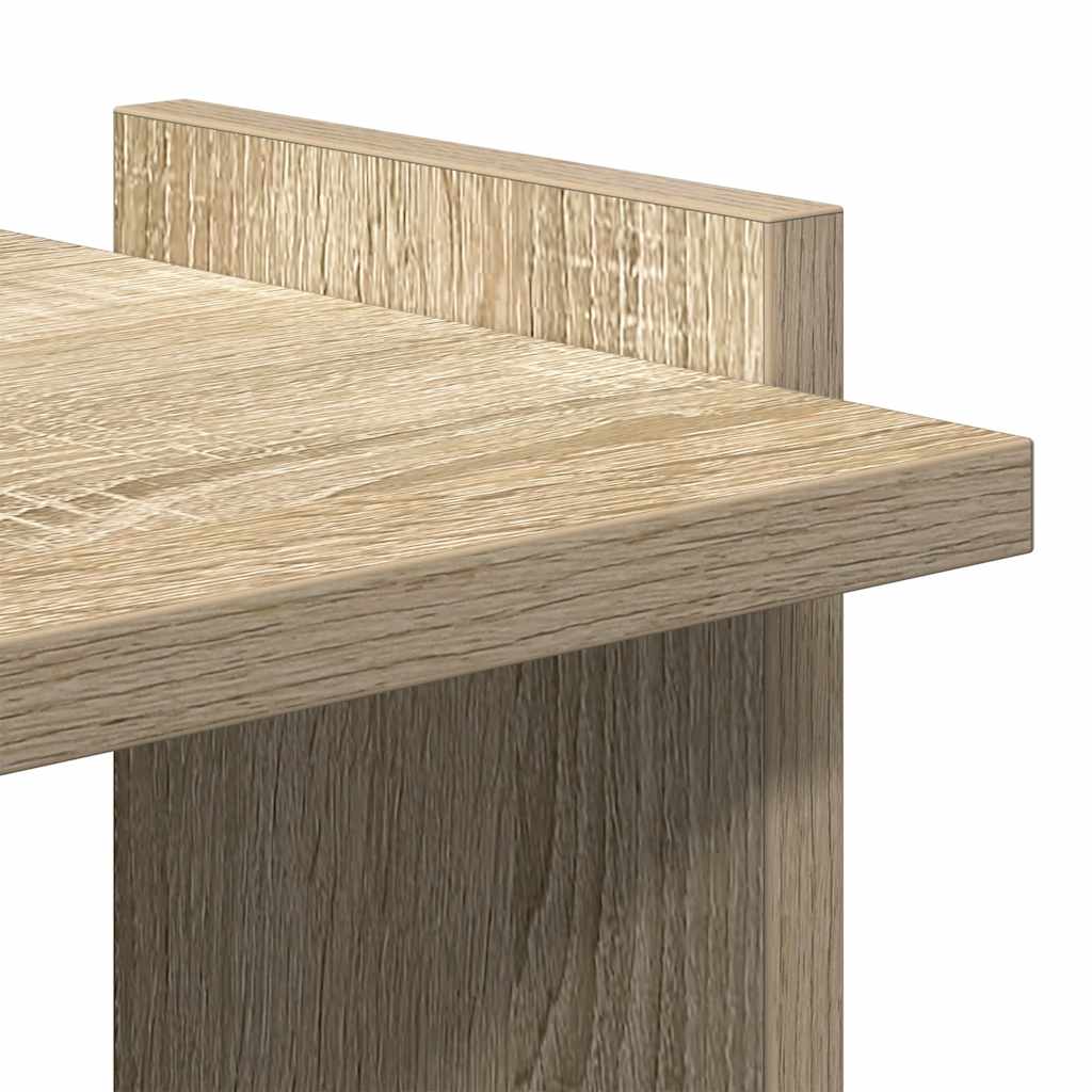 Libreria 3 Ripiani Rovere Sonoma 60x30x120 cm Legno Multistrato