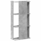 Libreria 3 Ripiani Grigio Cemento 60x30x120 cm Multistrato