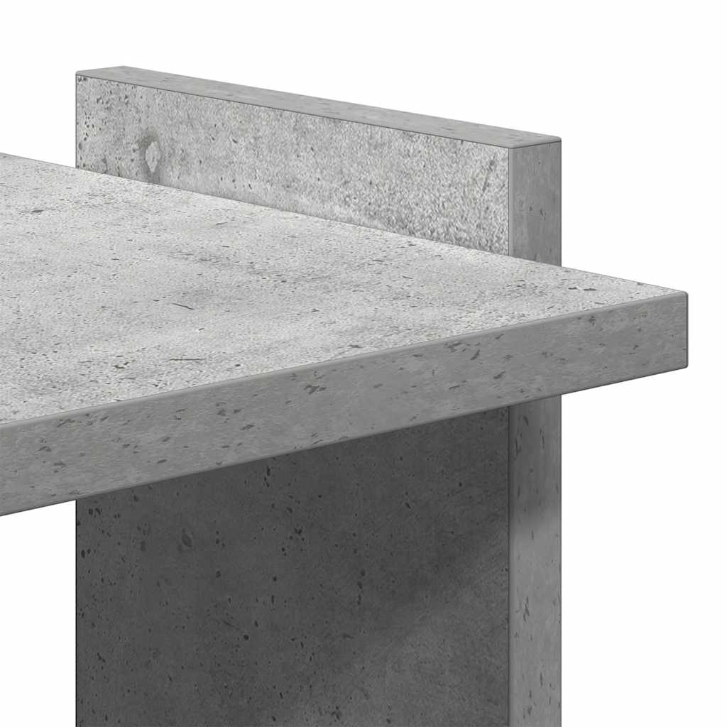 Libreria 3 Ripiani Grigio Cemento 60x30x120 cm Multistrato