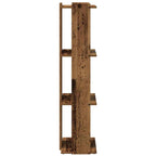Libreria a 3 Ripiani Legno Vecchio 60x30x120 cm in Truciolato