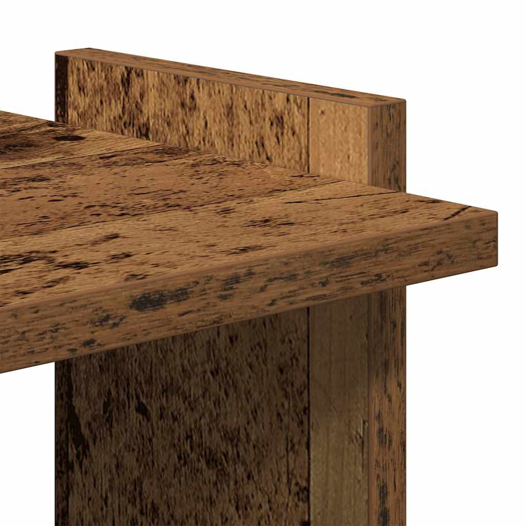 Libreria a 3 Ripiani Legno Vecchio 60x30x120 cm in Truciolato