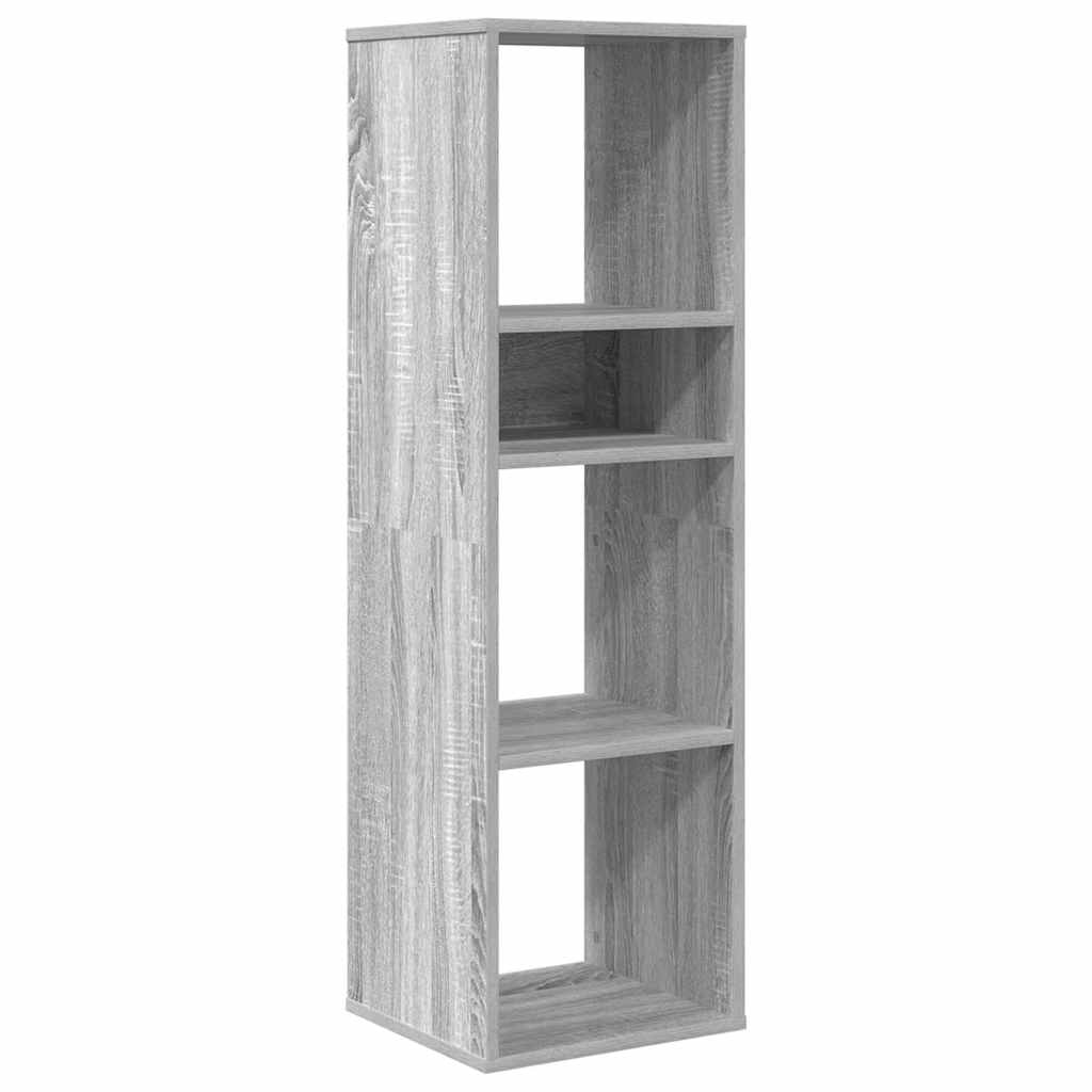 Libreria Grigio Sonoma 34x31x112 cm in Legno Multistrato