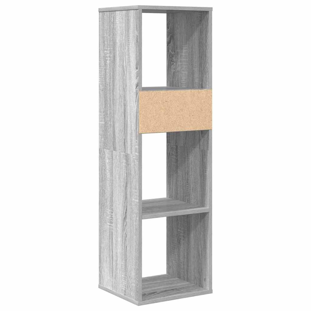 Libreria Grigio Sonoma 34x31x112 cm in Legno Multistrato