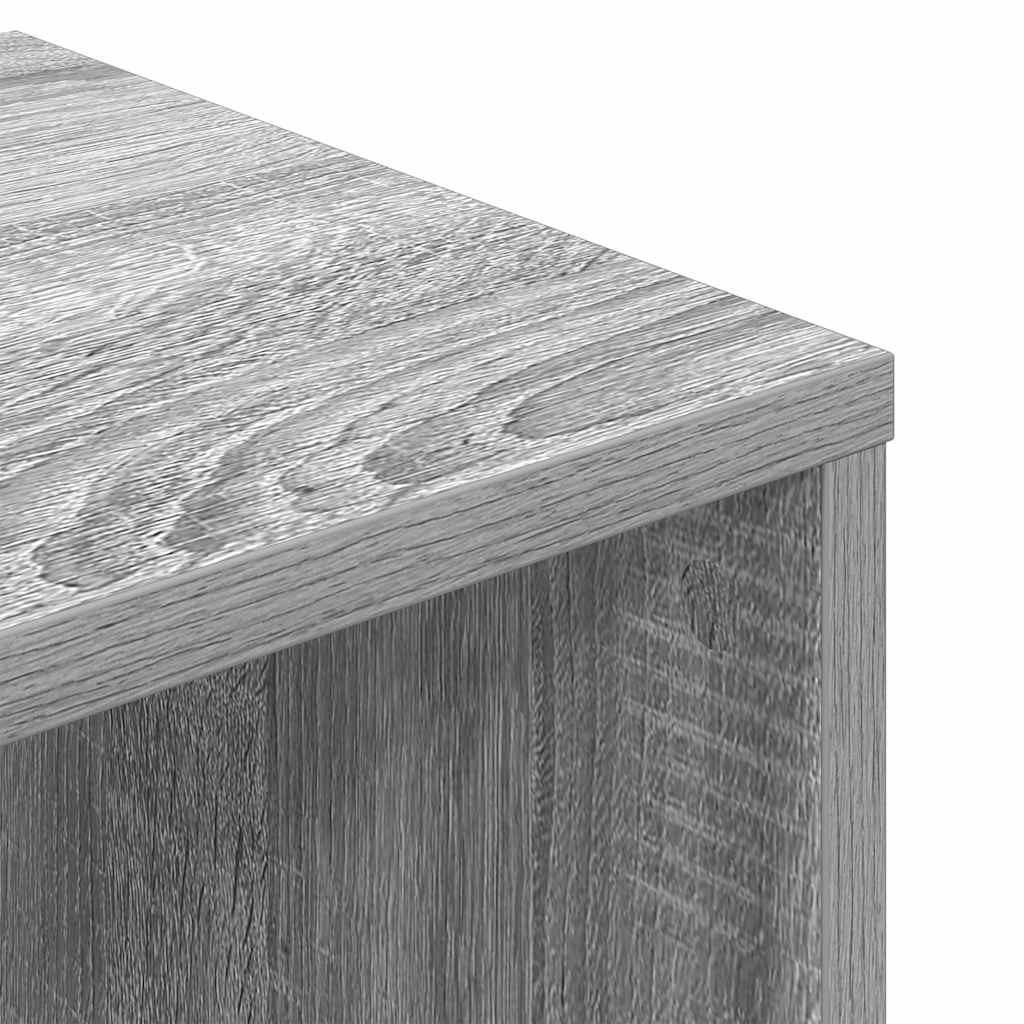 Libreria Grigio Sonoma 34x31x112 cm in Legno Multistrato