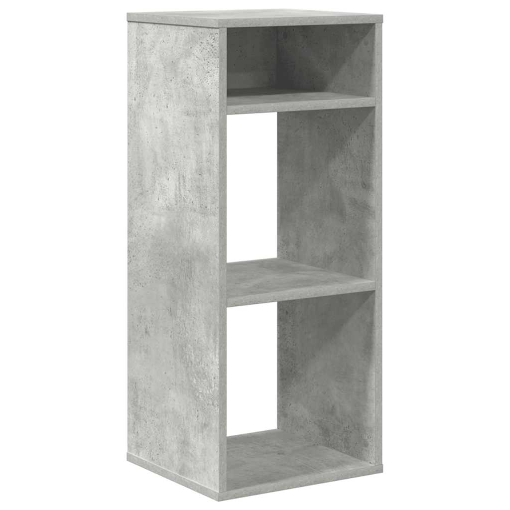 Libreria Grigio Cemento 34x31x80 cm in Legno Multistrato