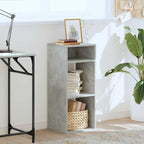 Libreria Grigio Cemento 34x31x80 cm in Legno Multistrato