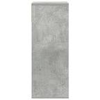 Libreria Grigio Cemento 34x31x80 cm in Legno Multistrato