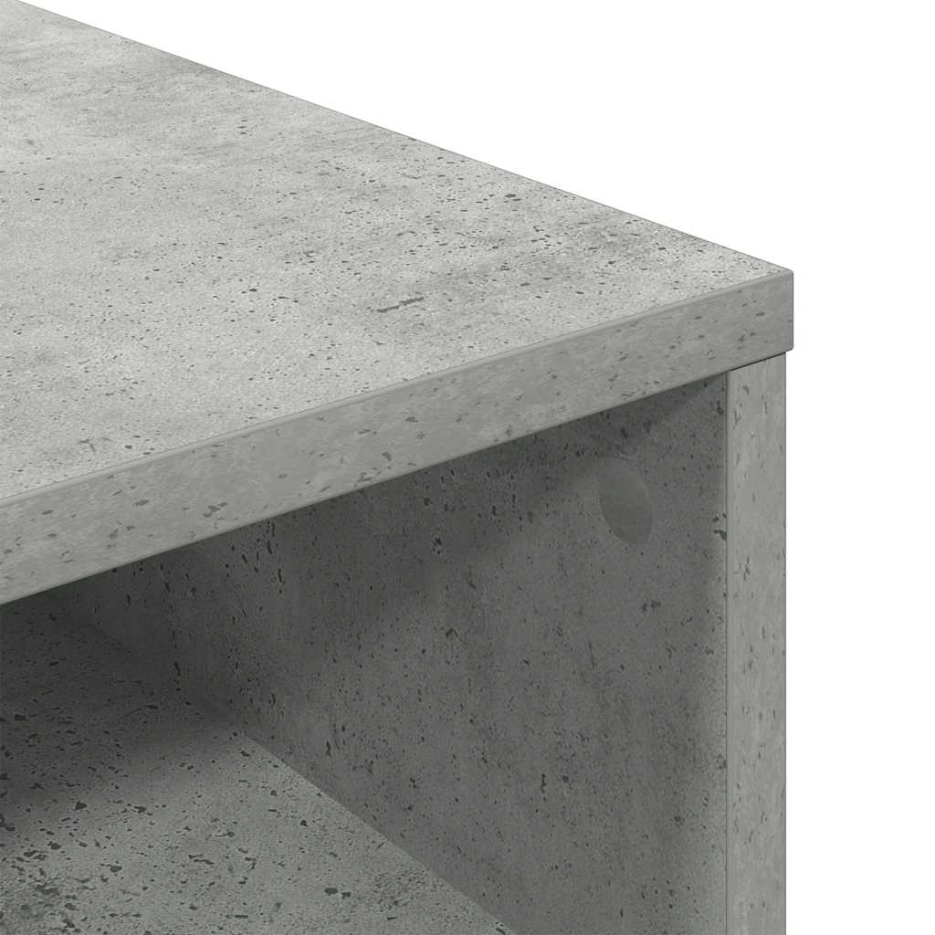 Libreria Grigio Cemento 34x31x80 cm in Legno Multistrato