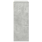 Libreria Grigio Cemento 66x31x80 cm in Legno Multistrato
