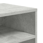 Libreria Grigio Cemento 66x31x80 cm in Legno Multistrato