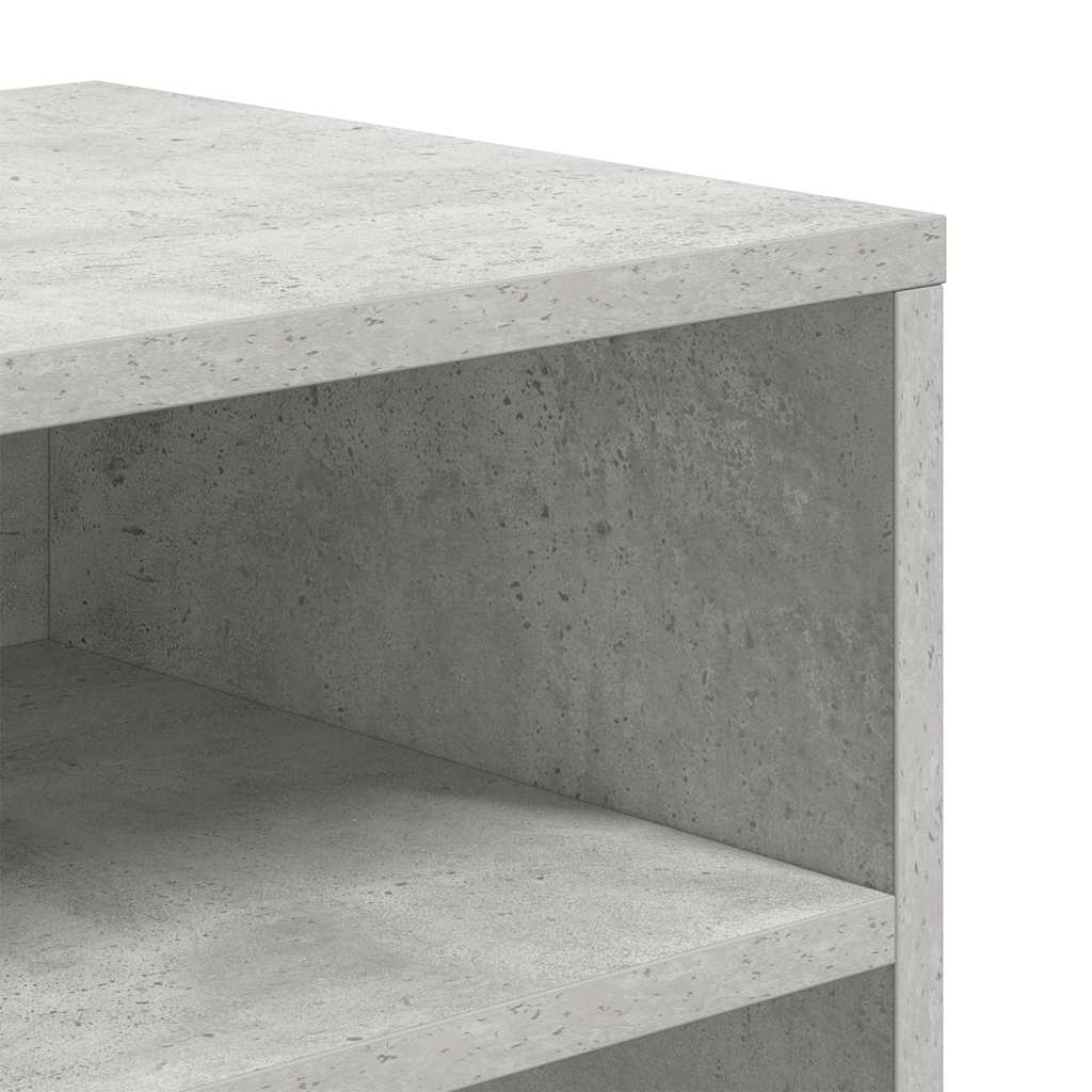 Libreria Grigio Cemento 66x31x80 cm in Legno Multistrato