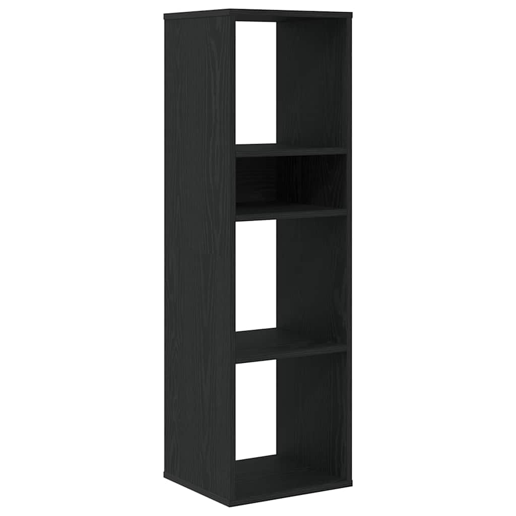 Libreria Nera 34x31x112 cm in Legno Multistrato