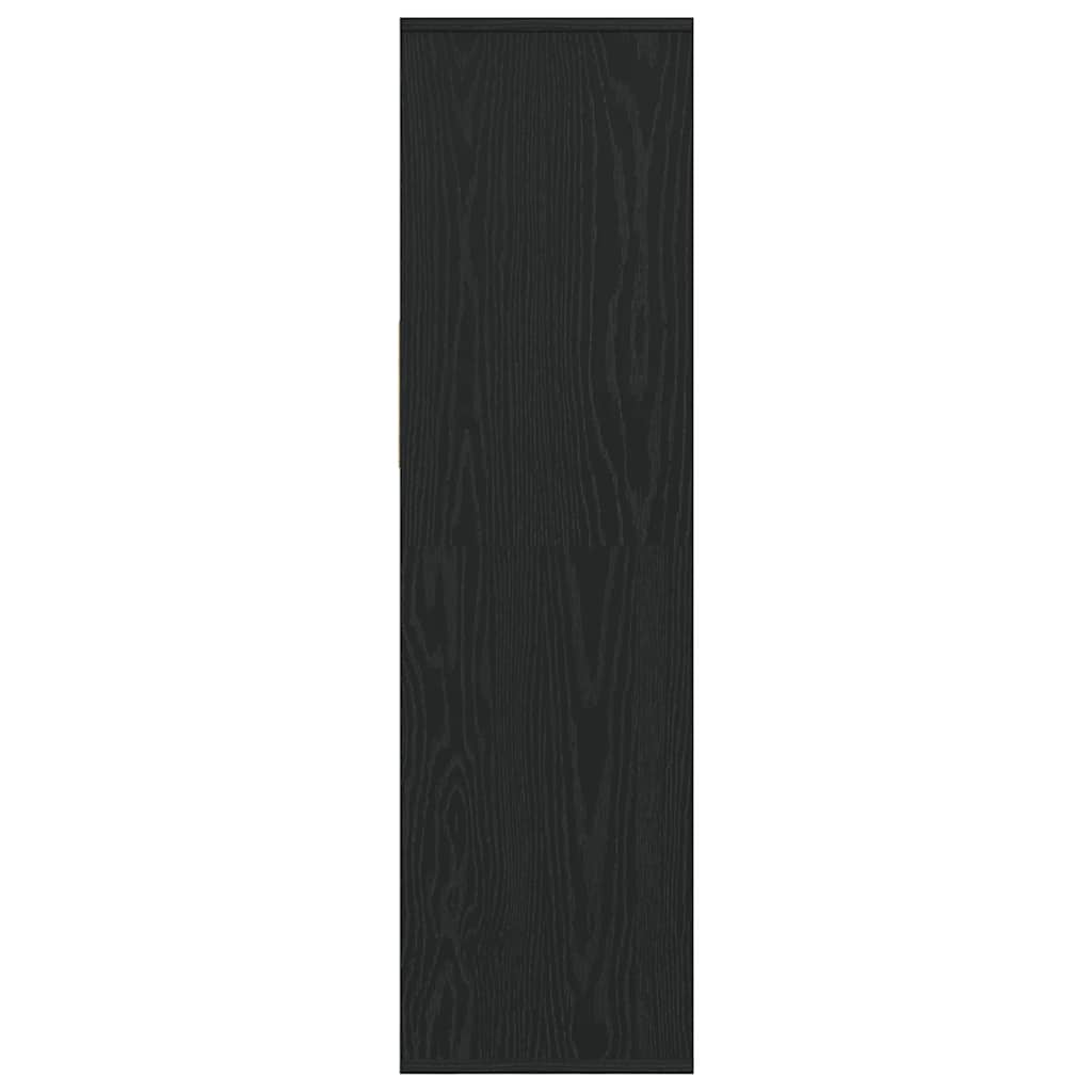 Libreria Nera 34x31x112 cm in Legno Multistrato