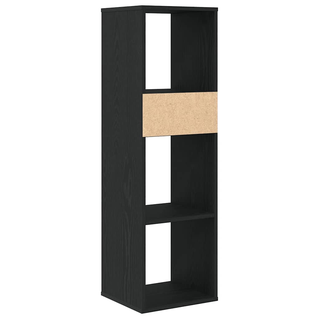 Libreria Nera 34x31x112 cm in Legno Multistrato