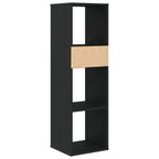 Libreria Nera 34x31x112 cm in Legno Multistrato