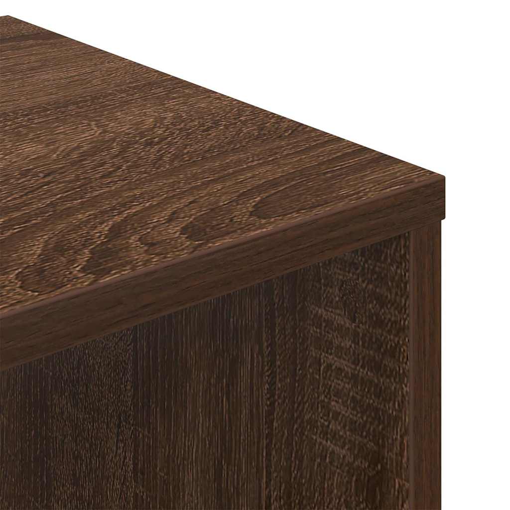Libreria Rovere Marrone 34x31x112 cm in Legno Multistrato