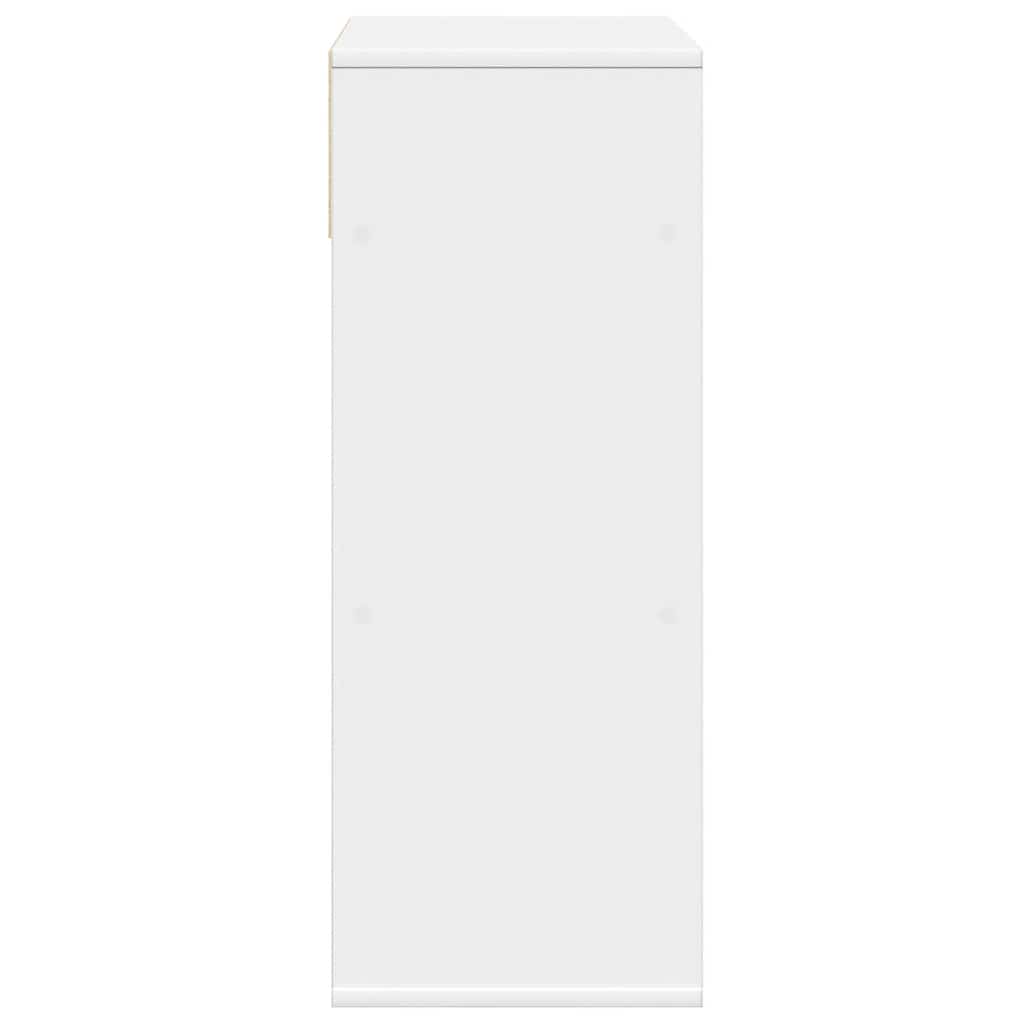 Libreria Bianca 66x31x80 cm in Legno Multistrato