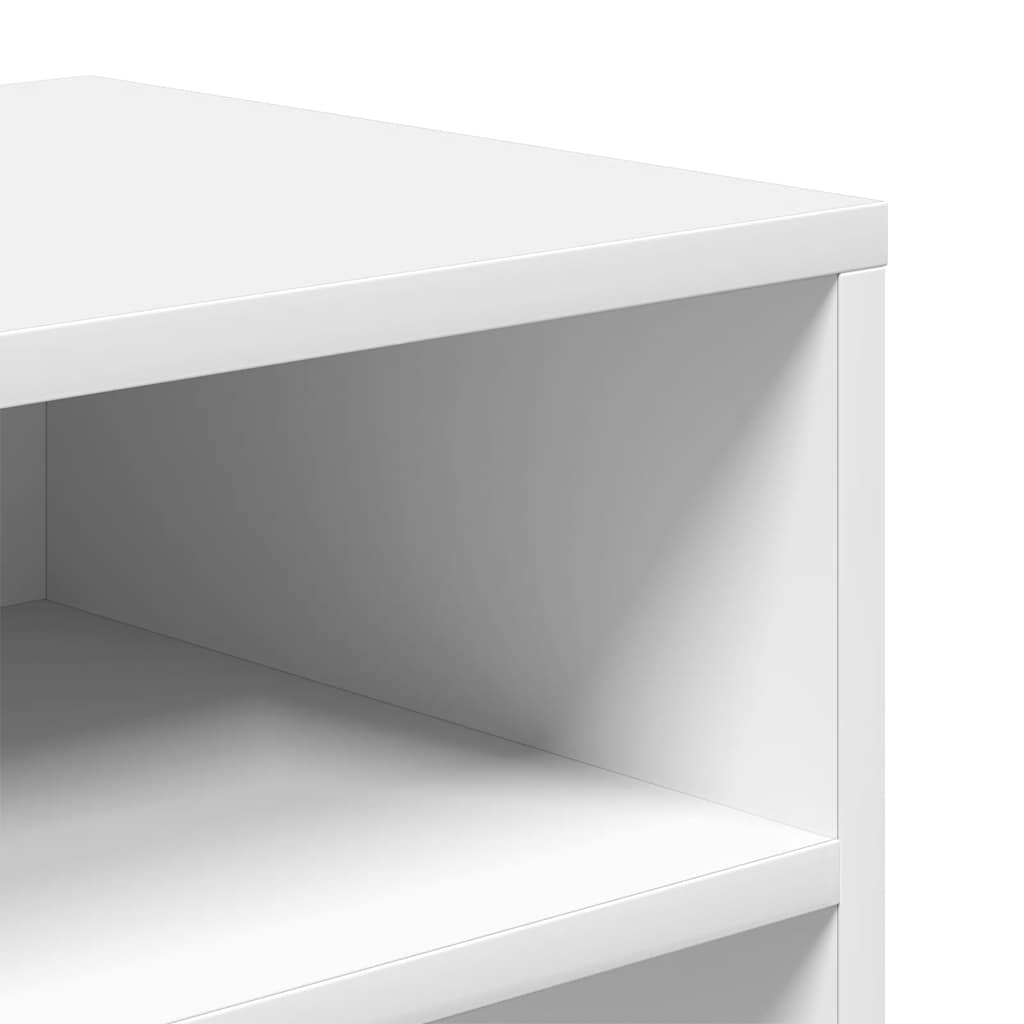 Libreria Bianca 66x31x80 cm in Legno Multistrato