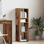 Libreria Legno Antico 34x31x112 cm in Legno Multistrato