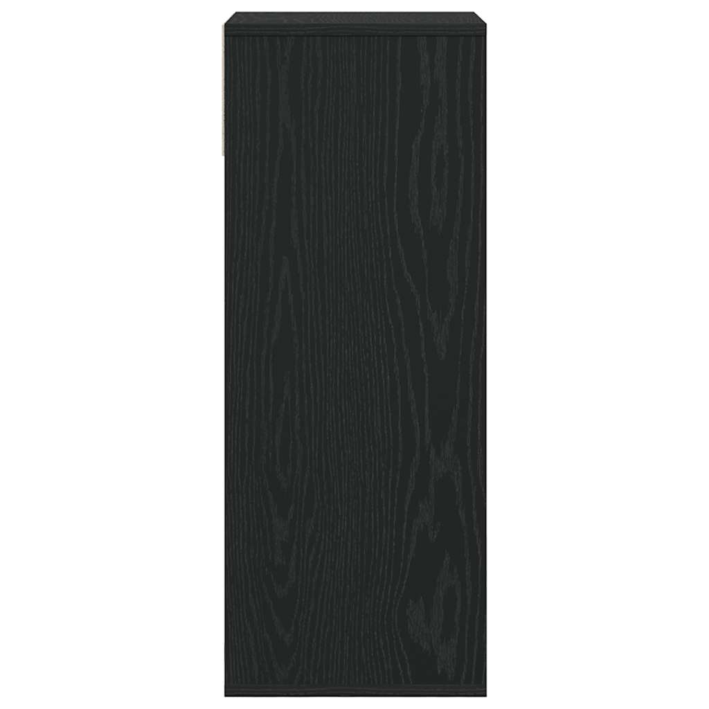 Libreria Nera 34x31x80 cm in Legno Multistrato