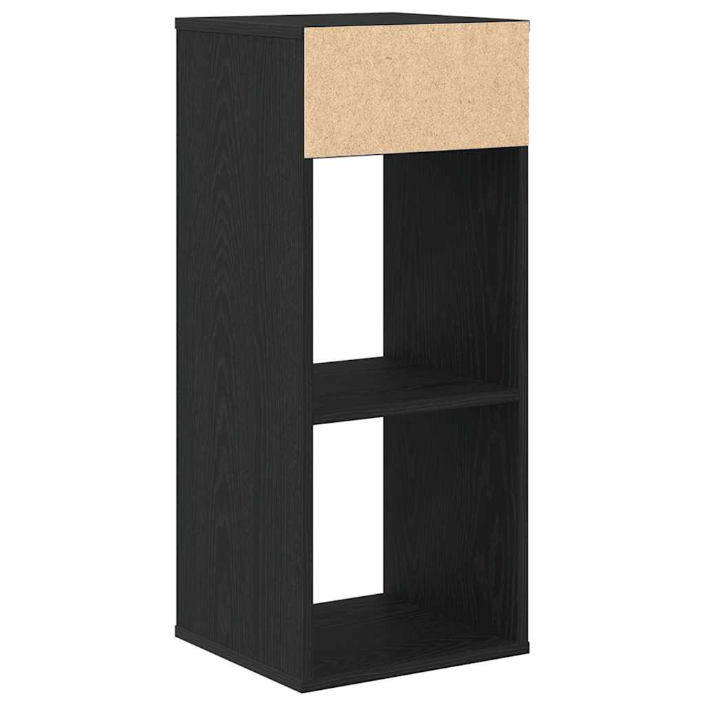 Libreria Nera 34x31x80 cm in Legno Multistrato