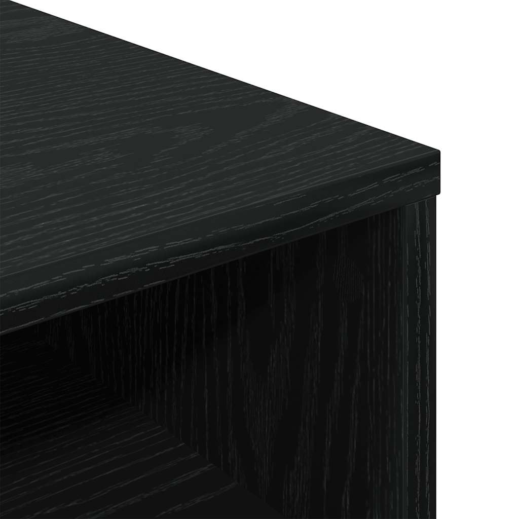 Libreria Nera 34x31x80 cm in Legno Multistrato