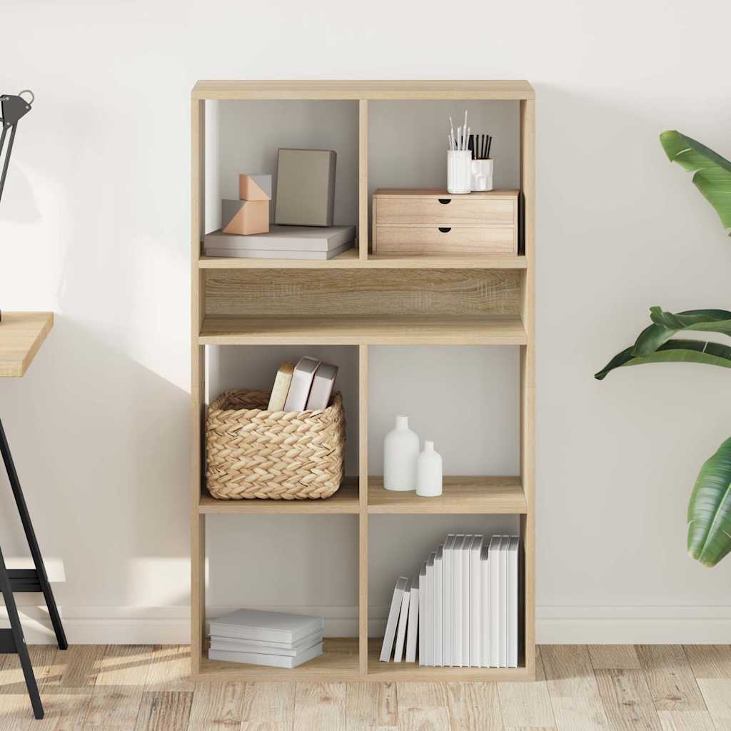 Libreria Rovere Sonoma 66x31x112 cm in Legno Multistrato