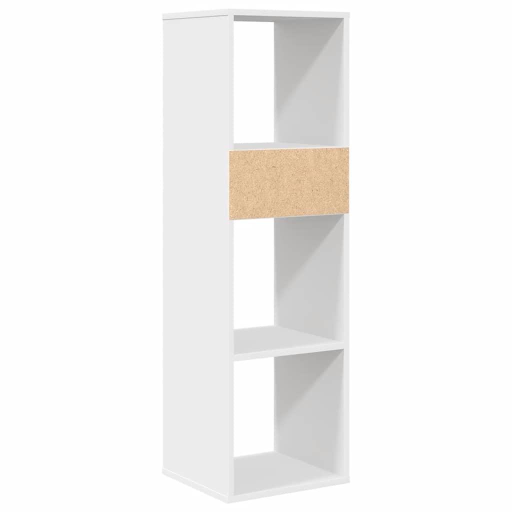 Libreria Bianca 34x31x112 cm in Legno Multistrato