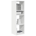 Libreria Bianca 34x31x112 cm in Legno Multistrato