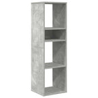 Libreria Grigio Cemento 34x31x112 cm in Legno Multistrato