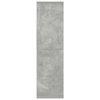 Libreria Grigio Cemento 34x31x112 cm in Legno Multistrato