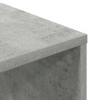 Libreria Grigio Cemento 34x31x112 cm in Legno Multistrato