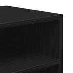 Libreria Nera 66x31x80 cm in Legno Multistrato