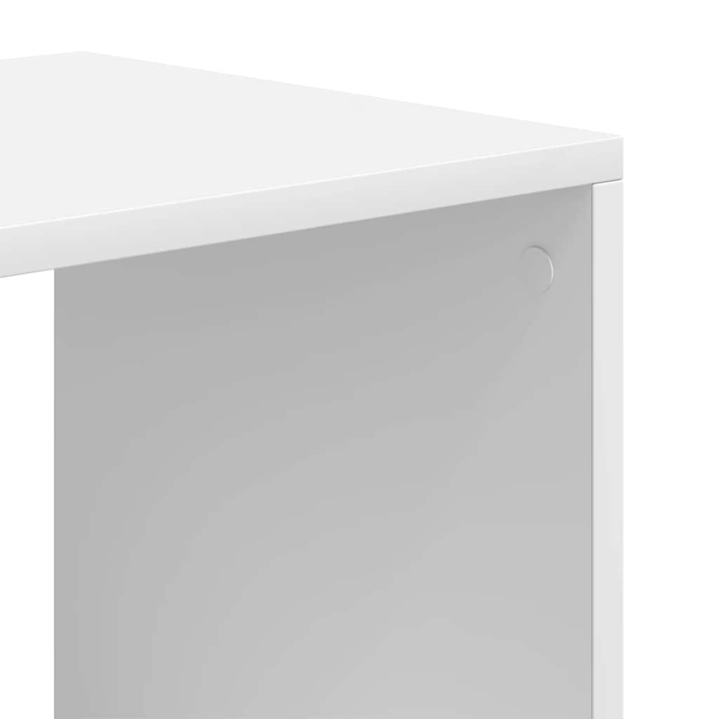 Libreria Bianca 66x31x112 cm in Legno Multistrato