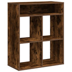 Libreria Rovere Fumo 66x31x80 cm in Legno Multistrato