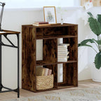 Libreria Rovere Fumo 66x31x80 cm in Legno Multistrato