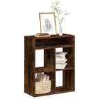 Libreria Rovere Fumo 66x31x80 cm in Legno Multistrato
