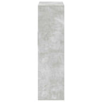 Libreria Grigio Cemento 66x31x112 cm in Legno Multistrato