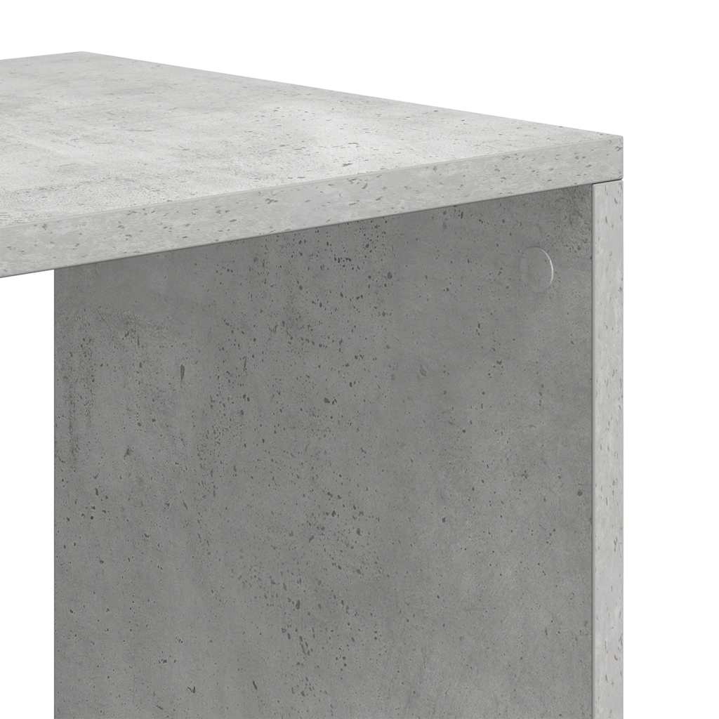 Libreria Grigio Cemento 66x31x112 cm in Legno Multistrato